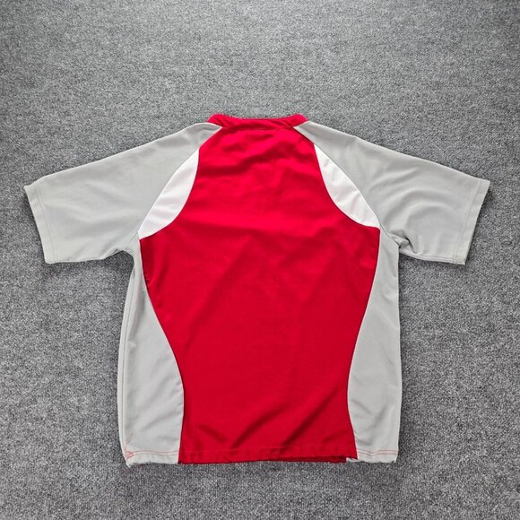 St Louis Cardinals Shirt Mens XL Red Gray 1/4 Zip Shirt Baseball Sports Training - Picture 8 of 9